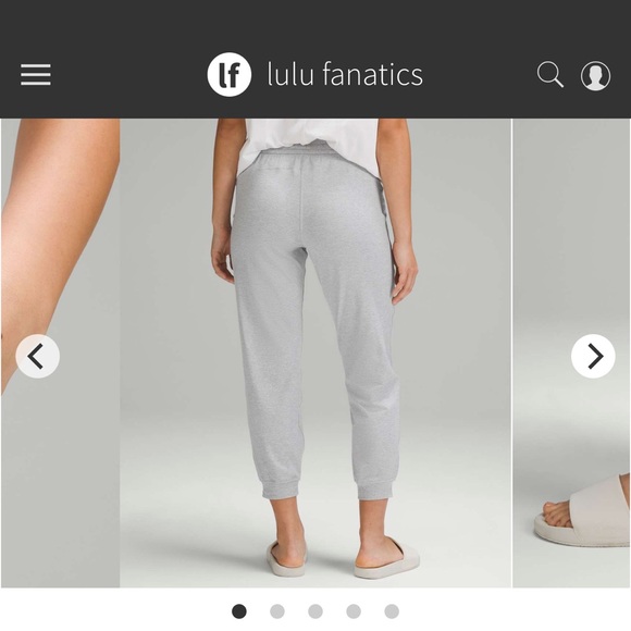 Lululemon Soft Jersey Mid-Rise Jogger in Light Gray - Picture 3 of 11